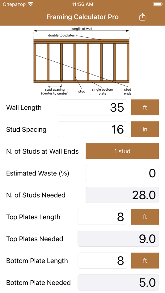 #1. Framing Calculator Pro (iOS) 由: Anna Filobok