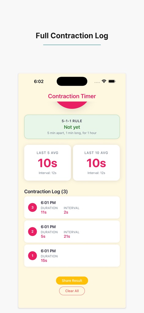 Contraction Timer: 5-1-1 - Lifestyle App | MWM