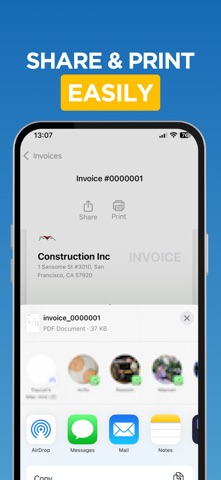 Invoice Maker, Simple Estimate screenshot