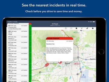 Nevada State Roads iPad screenshot