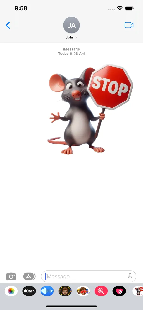 Screenshot #3 pour Stop Sign Rat Stickers