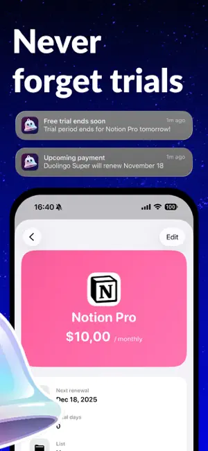 Subscription Manager - Costr screenshot 3