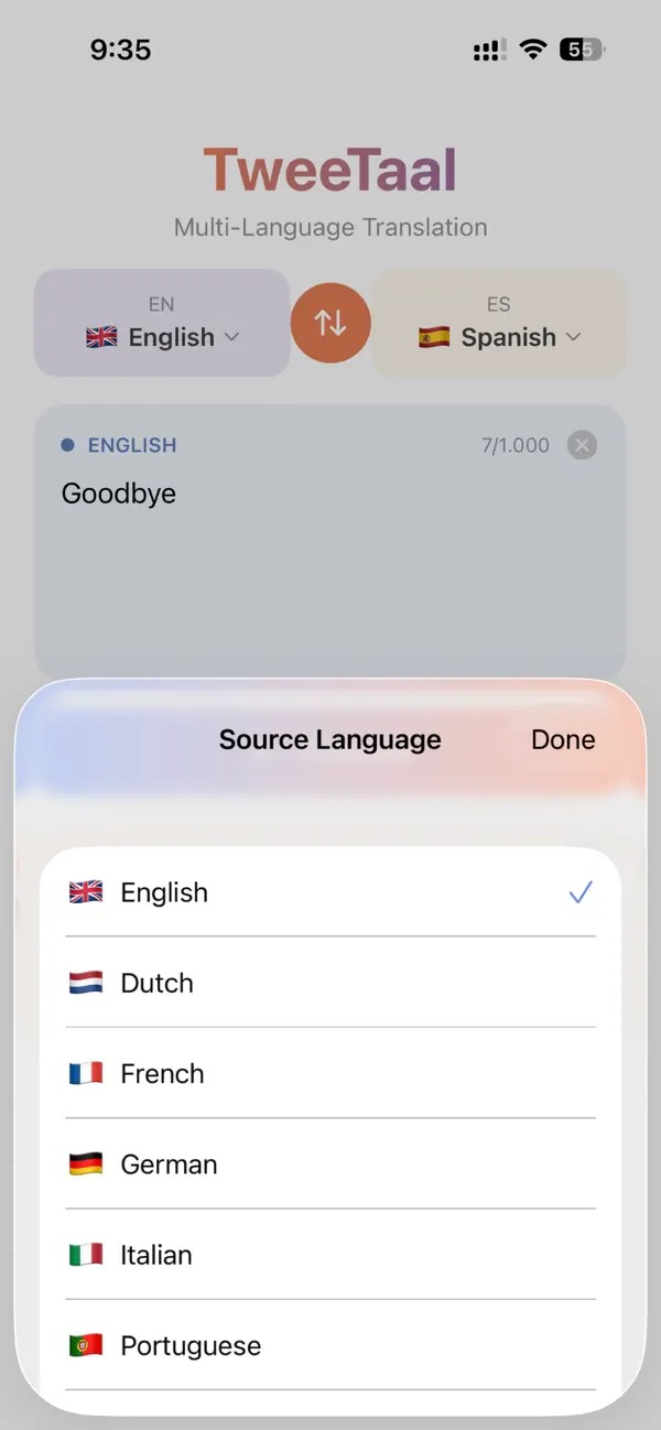 #4. TweeTaal (iOS) Von: sarthak anand