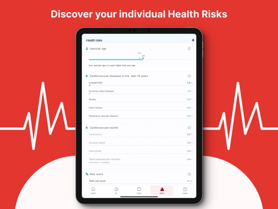 Heart Monitor Diary iPad screenshot 3 - Health & Fitness app