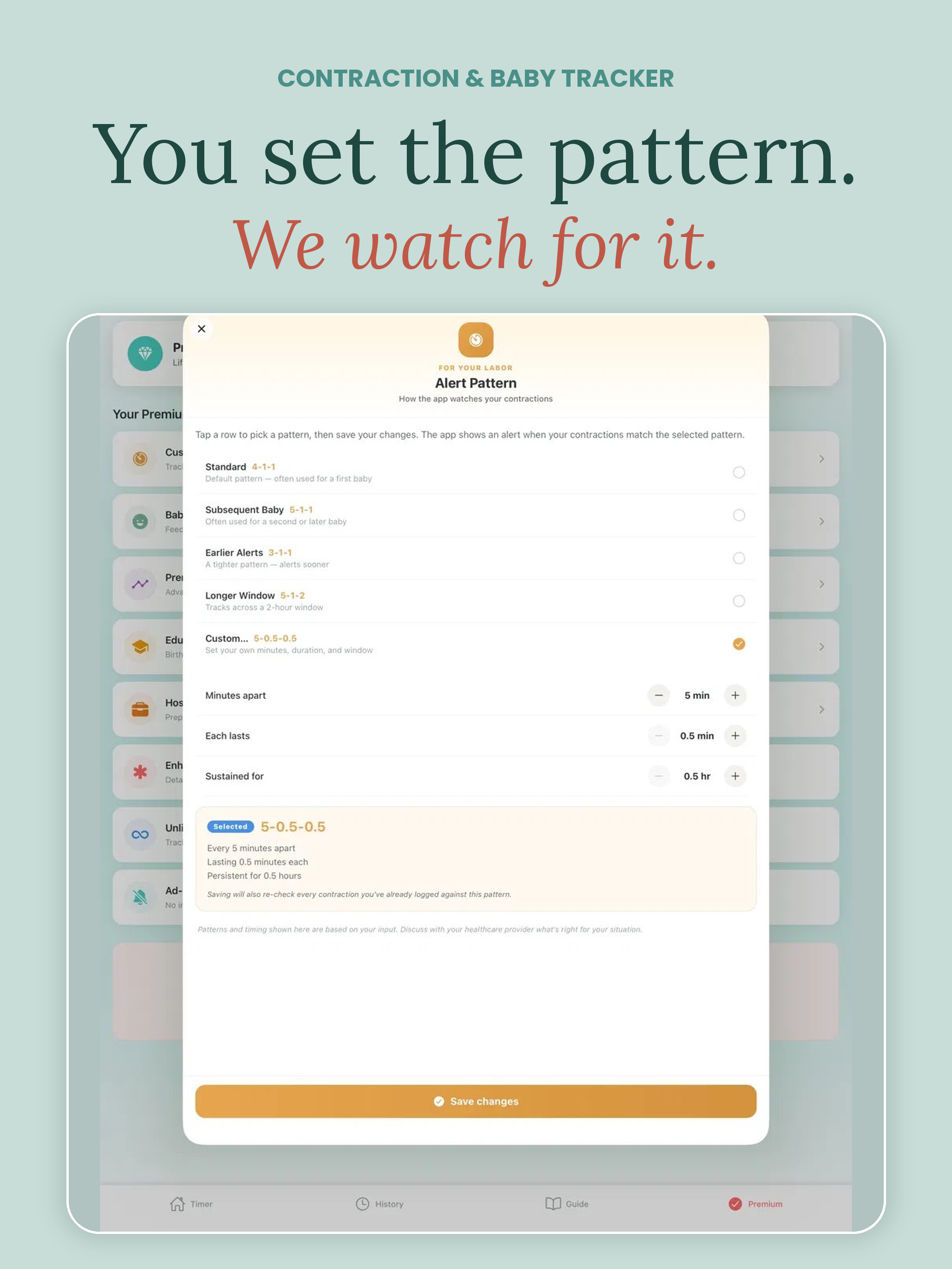 Contraction & Baby Tracker