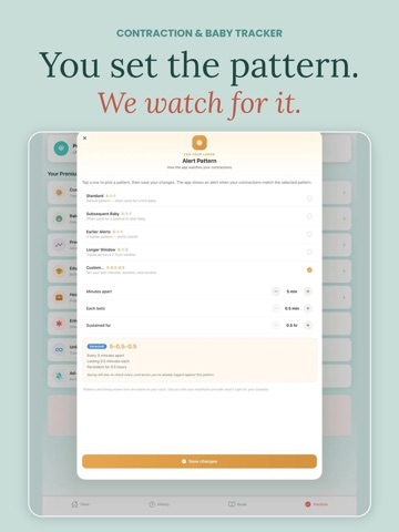 Contraction & Baby Tracker iPad screenshot