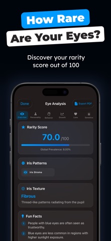 Eye Color Identifier Analyzer iPhone screenshot