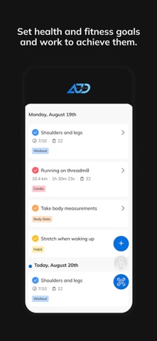 AJD Fitness iPhone screenshot