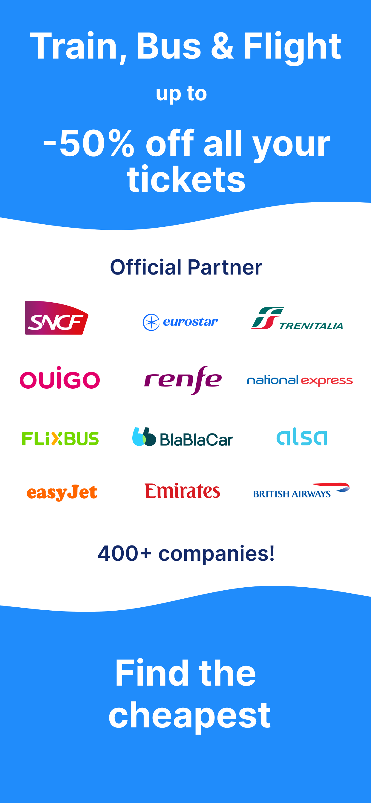 Kombo: Train, Bus & Flights