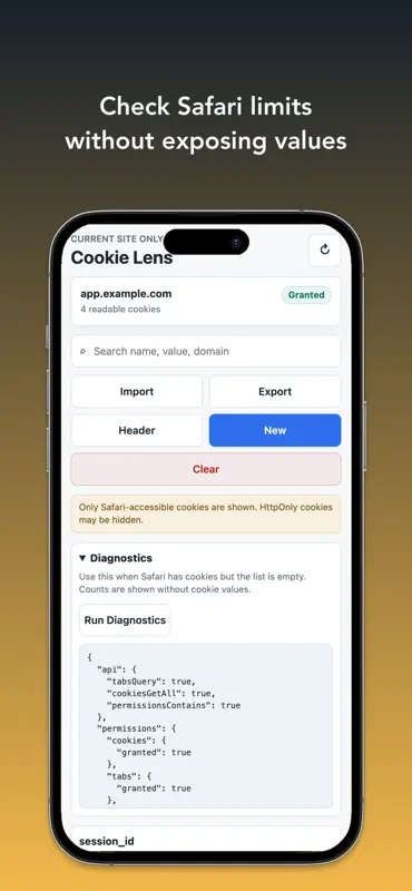 Cookie Lens: Cookie Editor screenshot 7 of 8