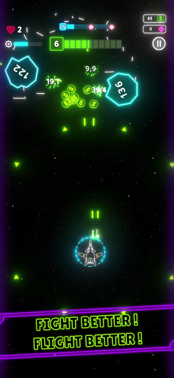 Neon Wings Hack screenshot 5 - iOS game interface