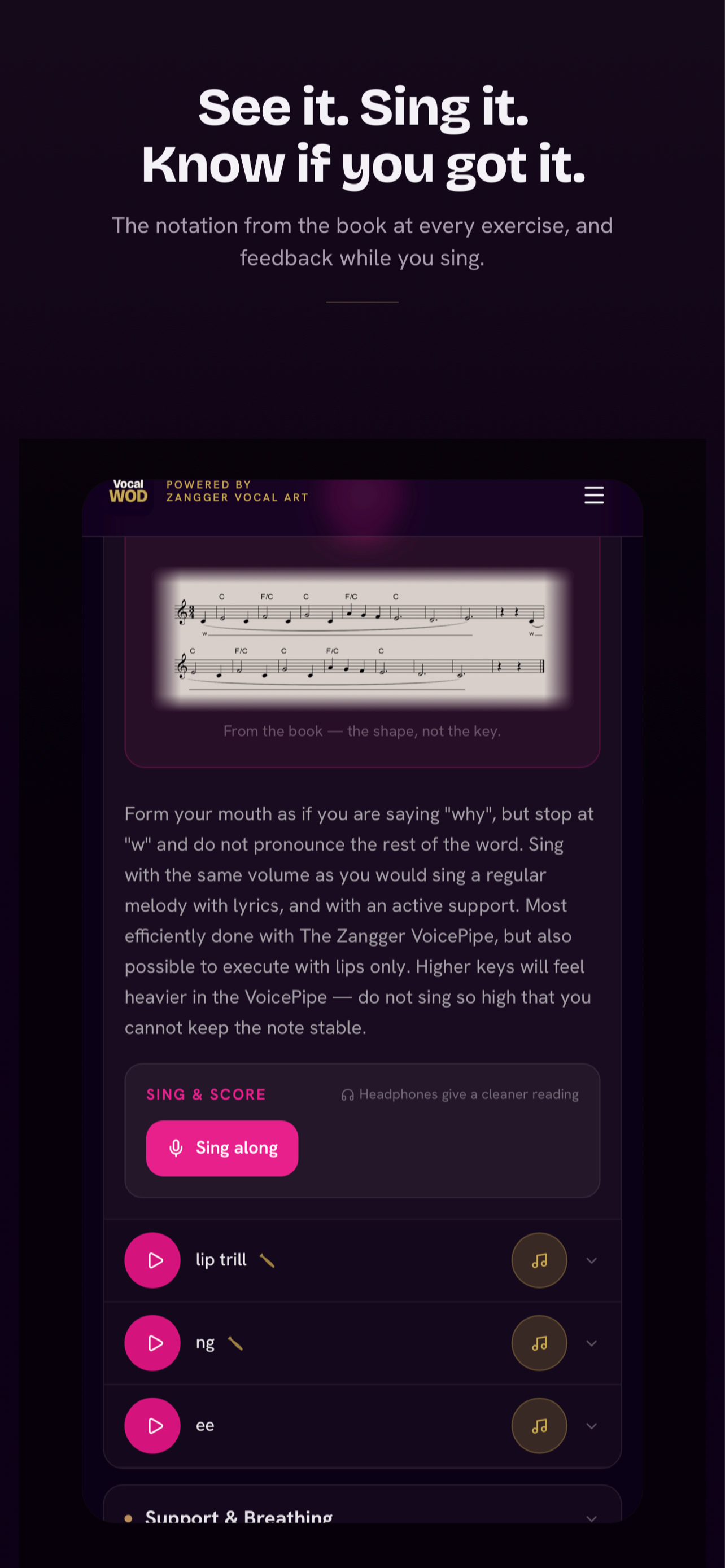 Vocal Workout of The Day screenshot 2