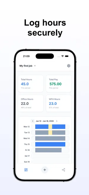Time Log: Work Hour Tracker screenshot 1