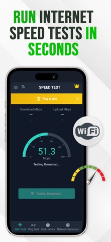 Speed Test: Wifi Optimizer Screenshot 1 of 3