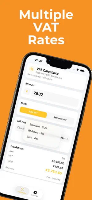 VAT Calc - VAT Calculator screenshot 3