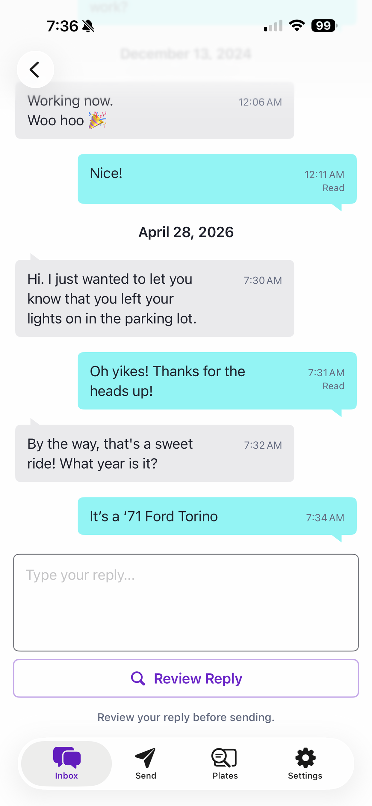RideReply
