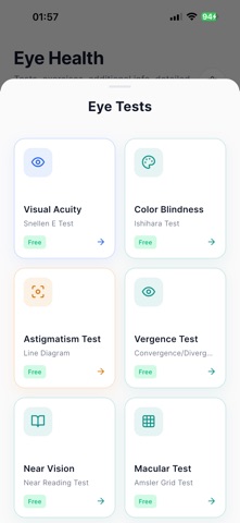 Eye Test – Vision & Exercises Screenshot 2 of 9
