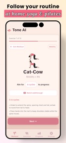Tone AI: Pilates, Yoga at Home screenshot