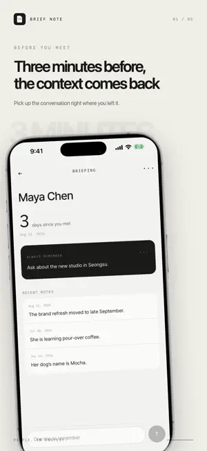 Brief Note - Remember People screenshot 1