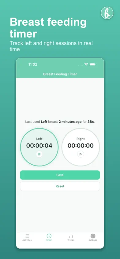 BoobieTime: Baby Tracker screenshot 2