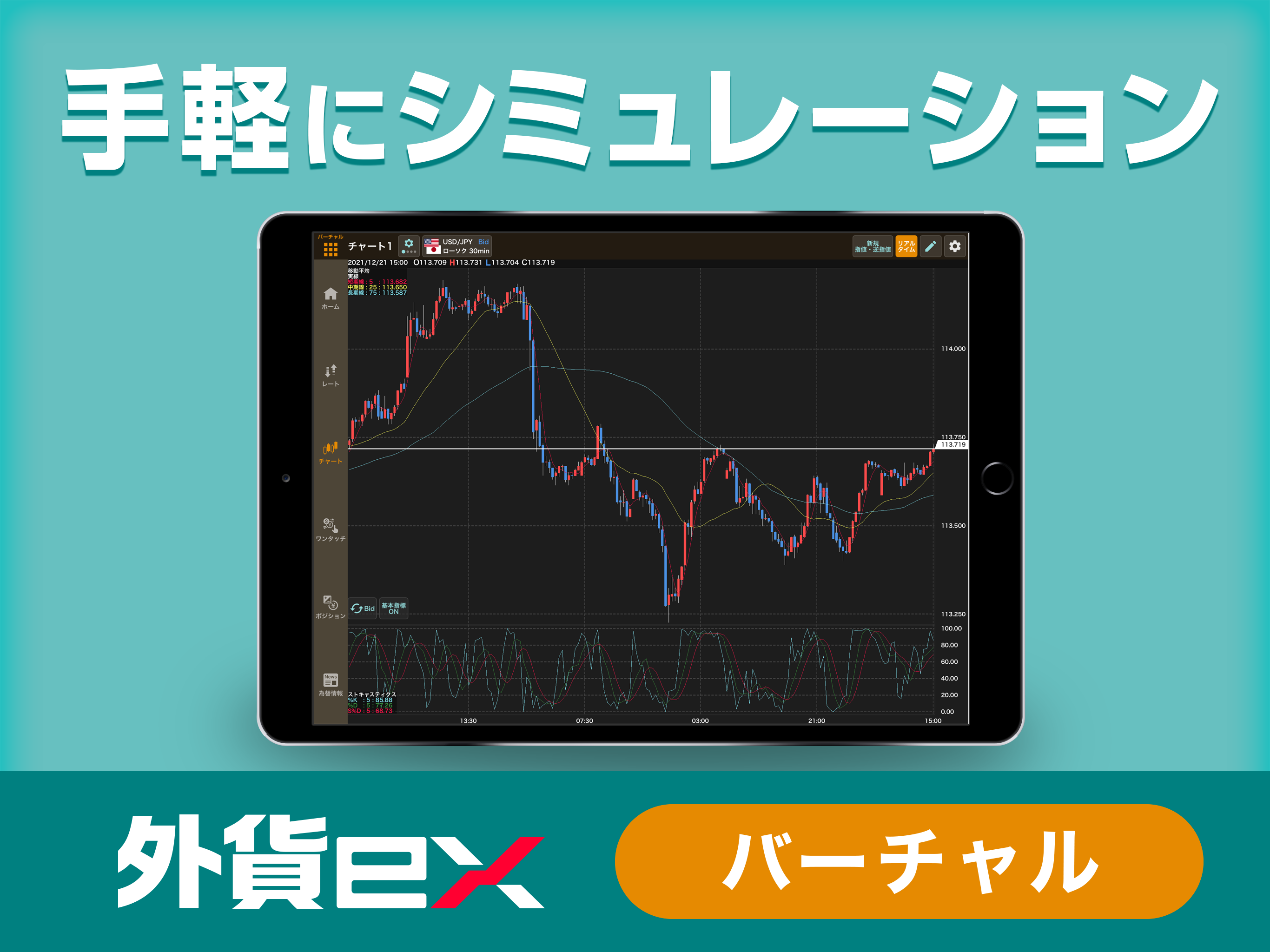 外貨ex - FXバーチャルトレードアプリ