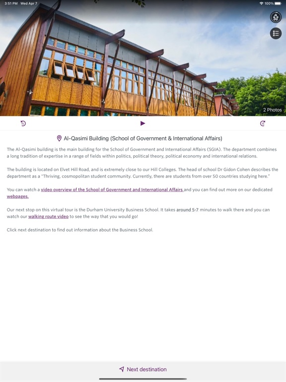 Screenshot #6 pour Durham University Tours