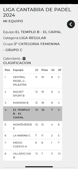 Federación Cantabra de Padel screenshot 4