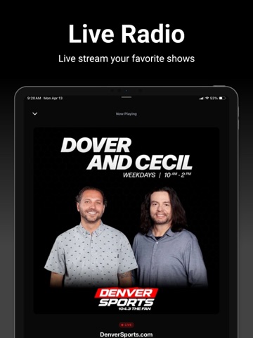 Denver Sports iPad screenshot