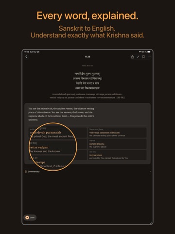 Bhagavad Gita - Updesh Daily iPad screenshot