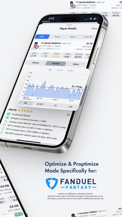 LineStar for FanDuel DFS