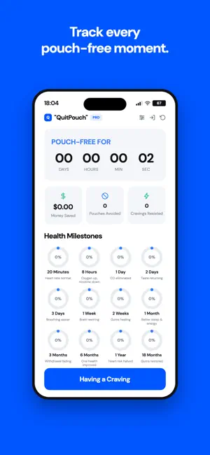 QuitPouch: Quit Nicotine screenshot 2