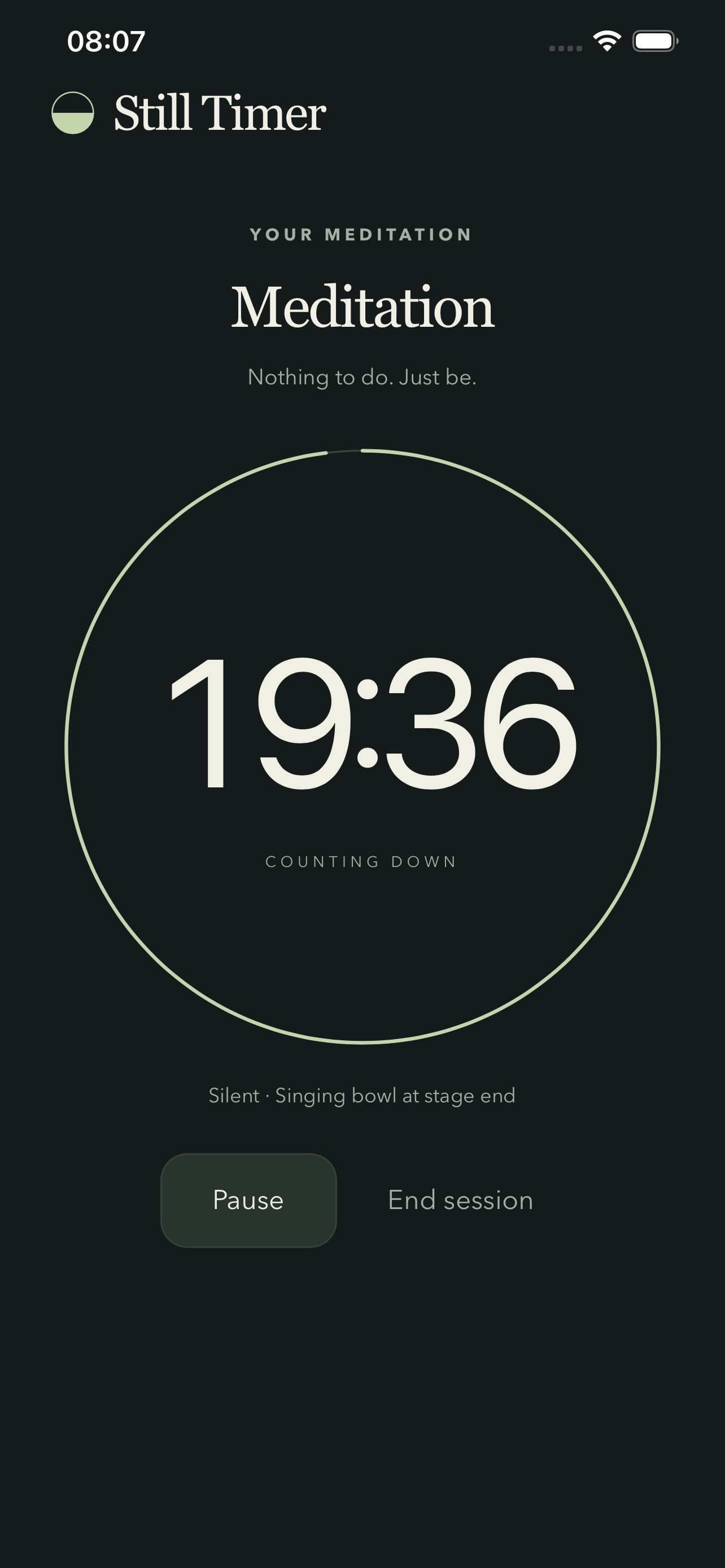 Screenshot 1 of Still Timer by Robin Lynch
