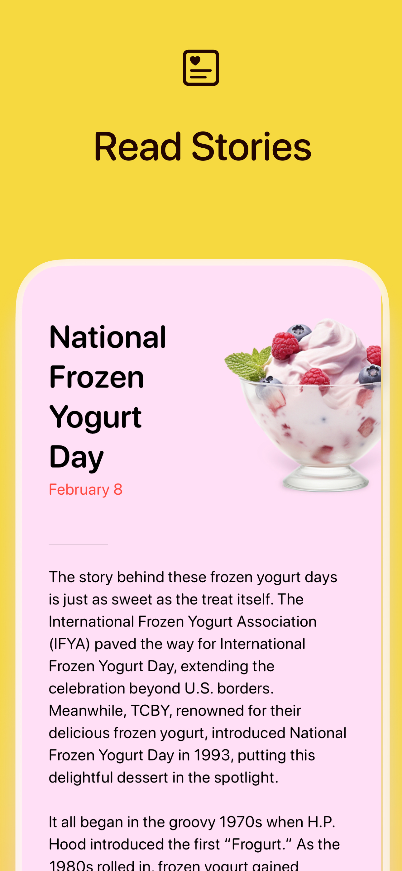 Food Holidays Calendar