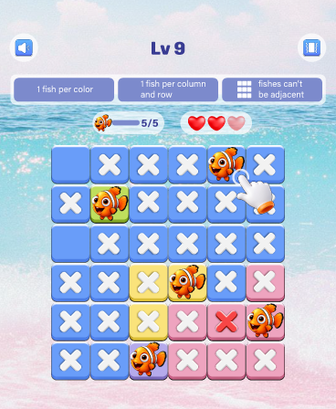 Fish Sudoku: cute watch puzzle screenshot 12