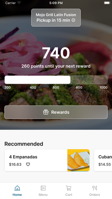 Mojo Grill Latin iPhone screenshot 1 - Food & Drink app