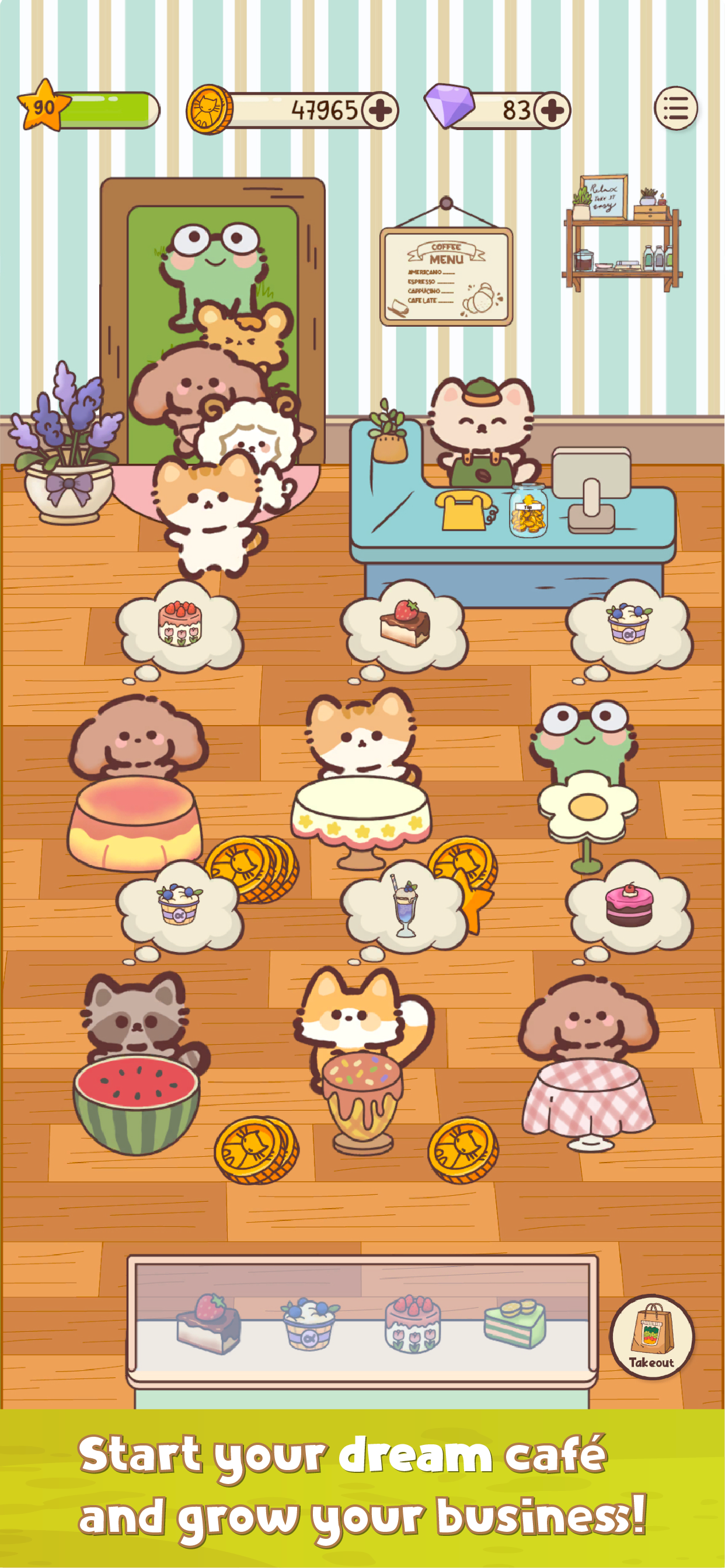Cat Cafe:Restaurant Merge Game