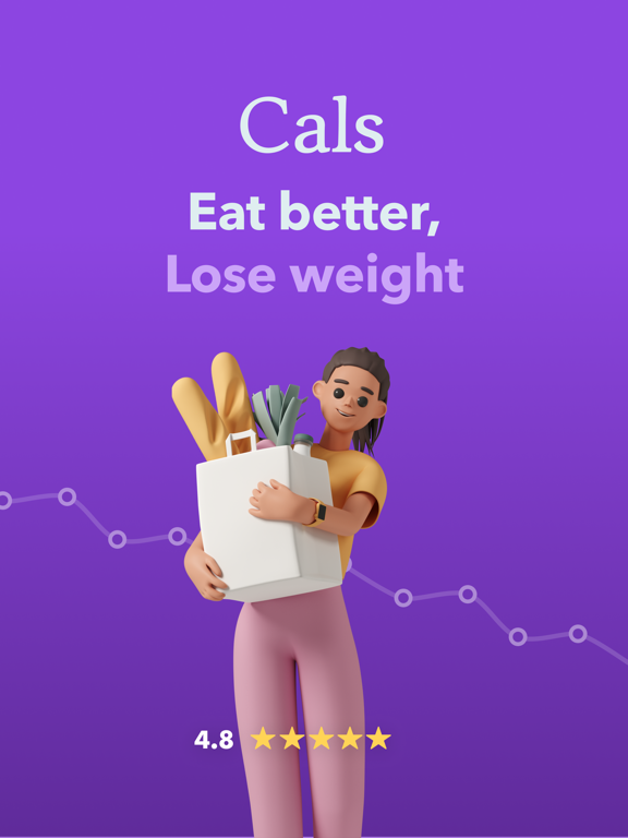 Cals: Calorie Counter & Diets iPad screenshot 1 - Health & Fitness app