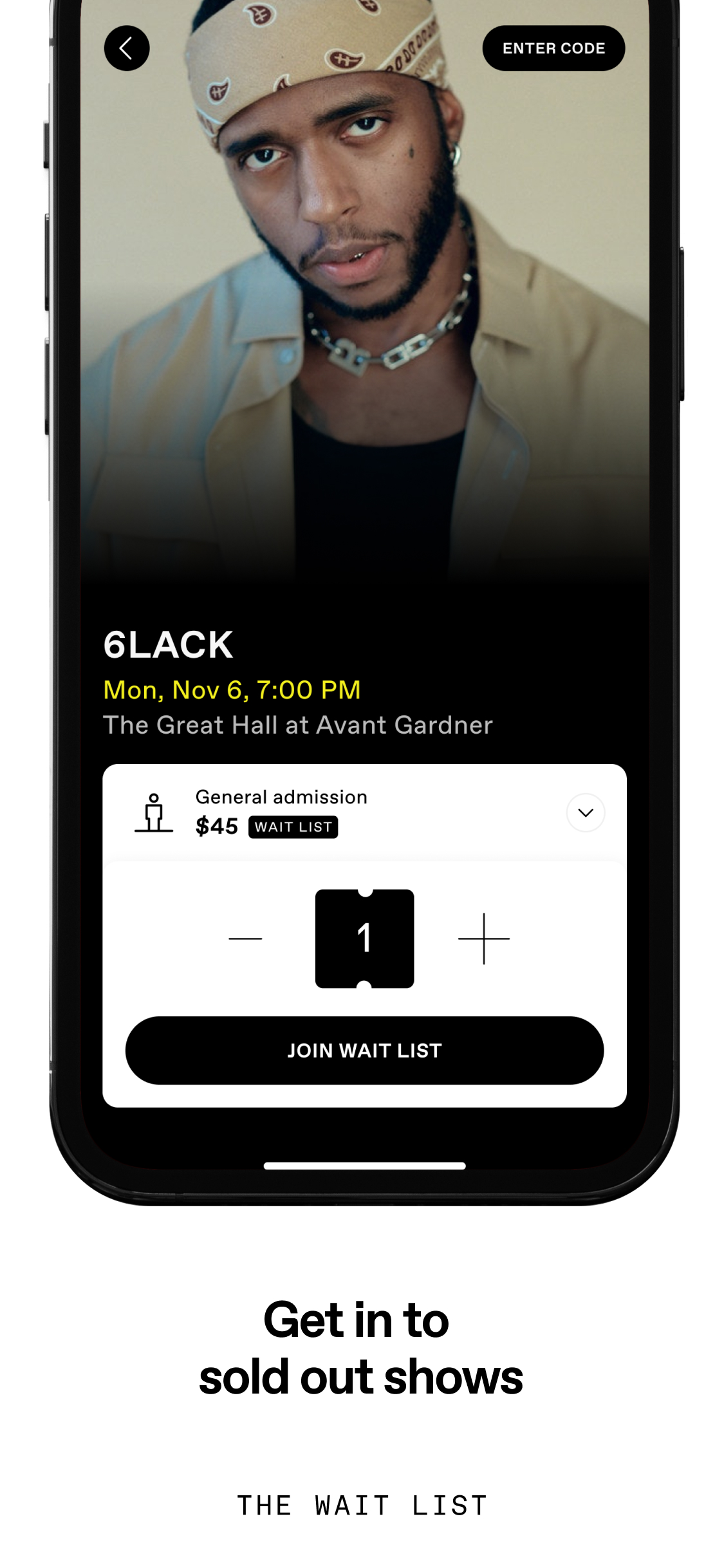 DICE: Live Shows
