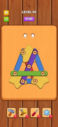 Woody Unscrew Puzzle iPhone screenshot