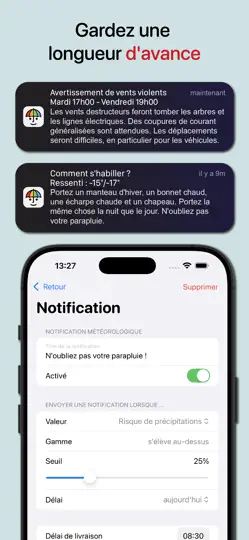 Capture d'écran de Cartoon Météo: Plaisir& Précis sur iPhone 6