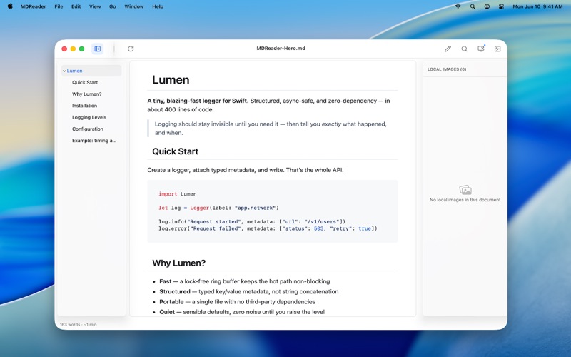 App screenshot