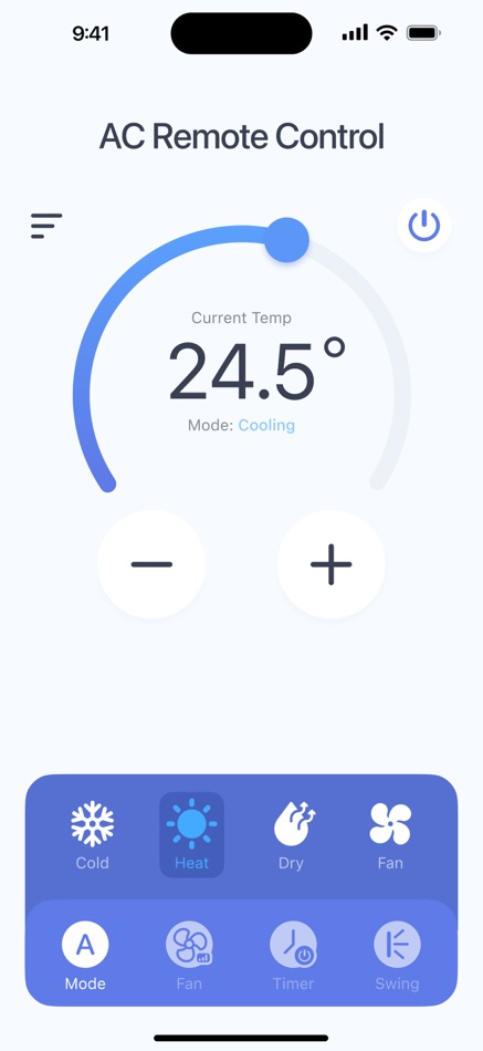 #6. Universal AC Remote Control + (iOS) Por: JokDev Company