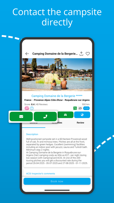 CampingCard ACSI Screenshot