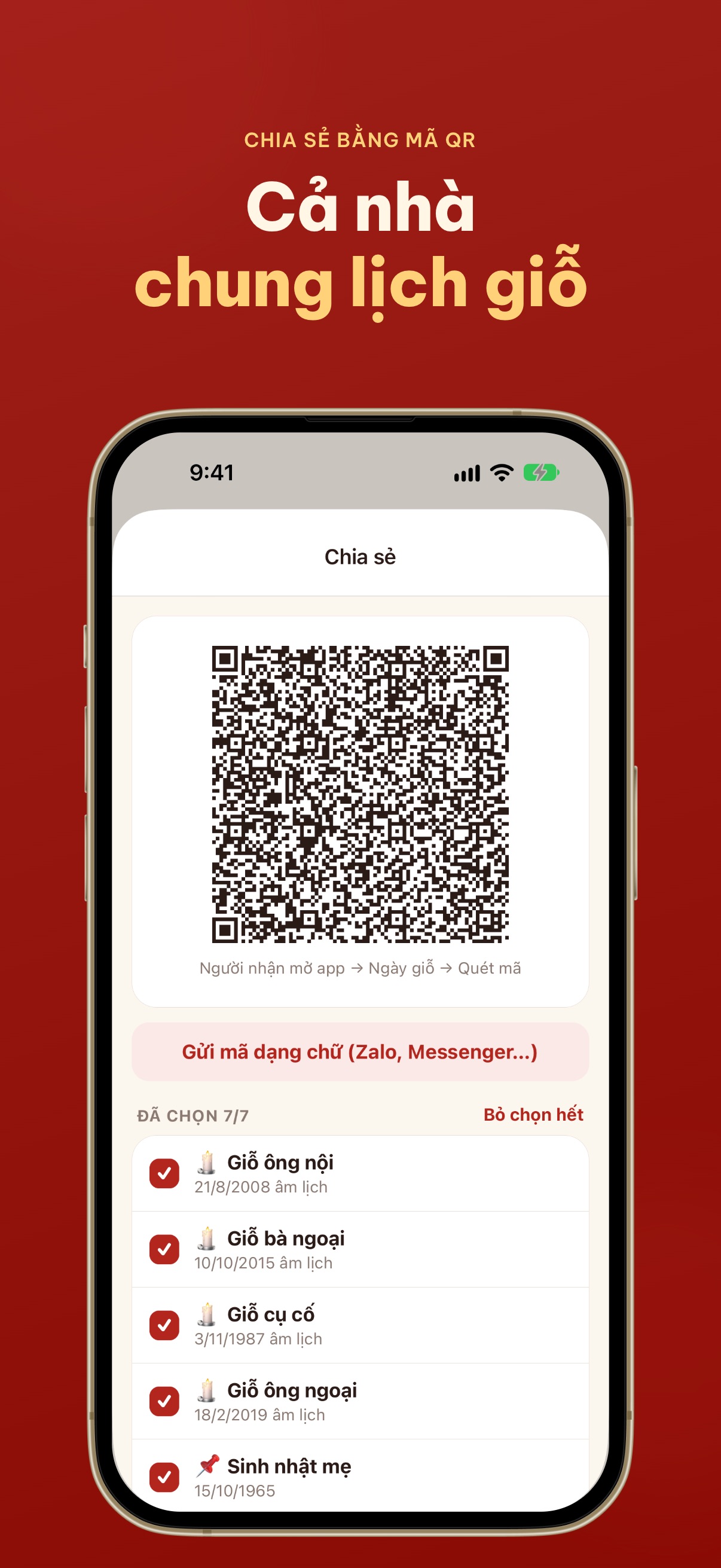 Screenshot 3 of Sổ Ngày Giỗ-Nhắc giỗ gia đình