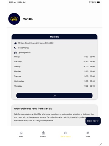 Mari Blu iPad screenshot