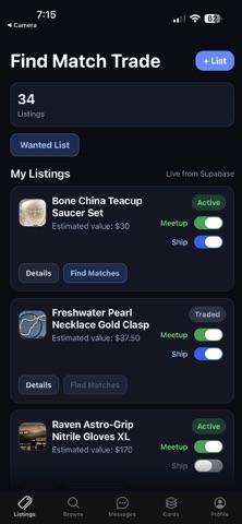 Find Match Trade screenshot