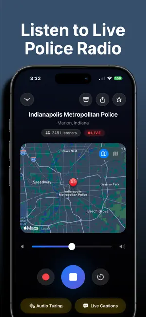 Police Scanner: Crime Radar iPhone screenshot 1