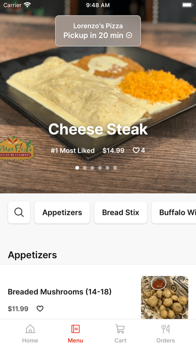 Lorenzo's Pizza To Go iPhone screenshot 2 - Food & Drink app