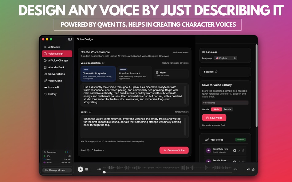 #6. OpenVox – Local Voice AI (macOS) Tekijänä: Nitesh Kumar Sharma
