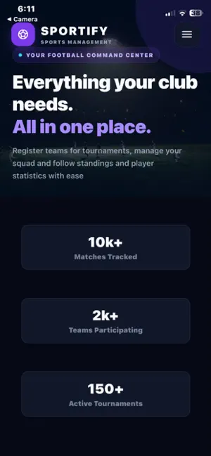 Sportify Tournament screenshot 1